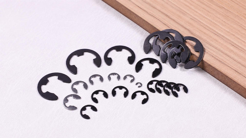 550Pcs M1.5-M15 External Retaining Ring E Clip Snap Rings 550