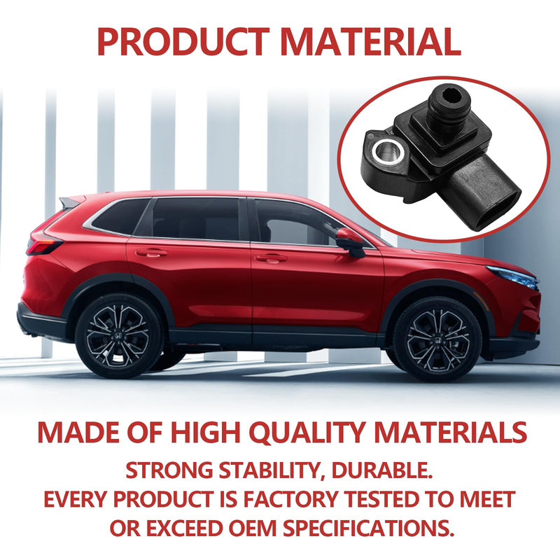 MAP Manifold Absolute Pressure Sensor Replaces 37830-RNA-A01 37830RNAA01 079800-7590 Compatible with H0nda Accord CR-V Ridgeline CR-Z Insight Crosstour S2000 Acura ILX MDX RLX TLX