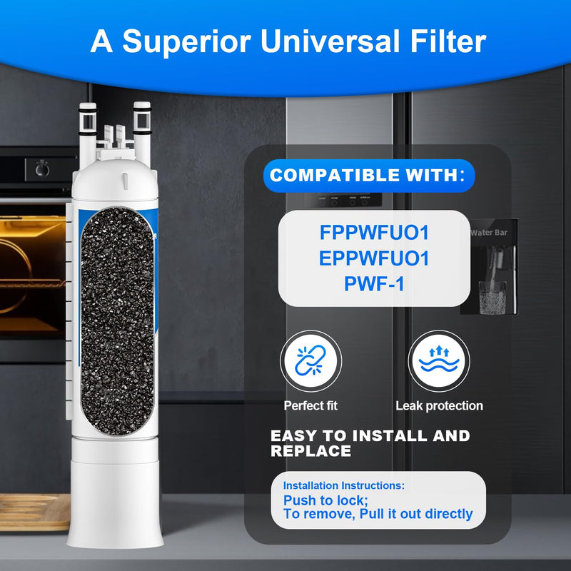 FPPWFU01 Water Filter Replacement Compatible with FPPWFU01 Water Filter, EPPWFU01, EPPWF01 (3PCS) White-3PCS 3