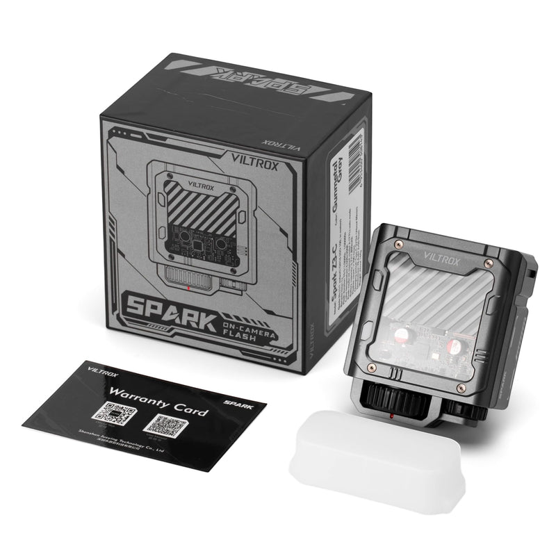 VILTROX Spark Z3 TTL Mini Camera Flash for Nikon, Gray | 6500K, GN16 High-Power, 0.1–1s Recycle Time, TTL Auto with 7 Level Manual Power Control