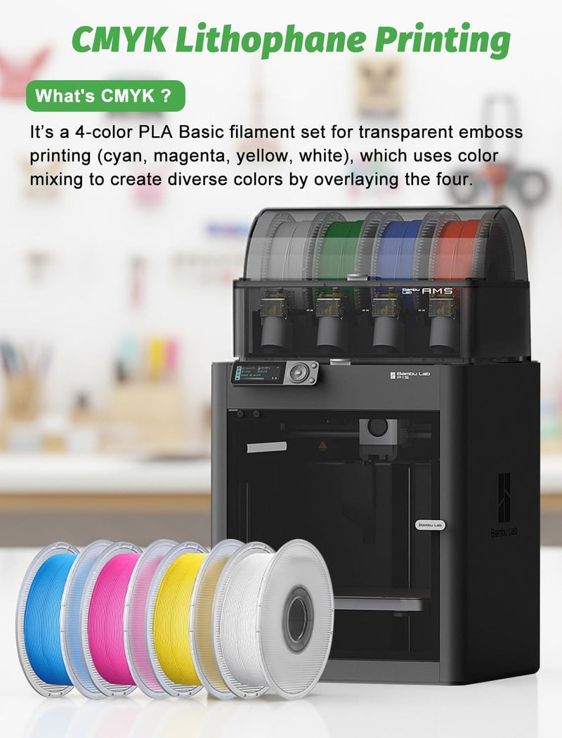 CMYK LED Backlight Board FAZ007 for BambuLab P1/X1/A1/P2S Series 3D Printer,Makerworld 3D Printer Accessories Replacement PCB Lithophane Panel with Connection Cable, DIY 3D Printing Projects(10 Packs) 10
