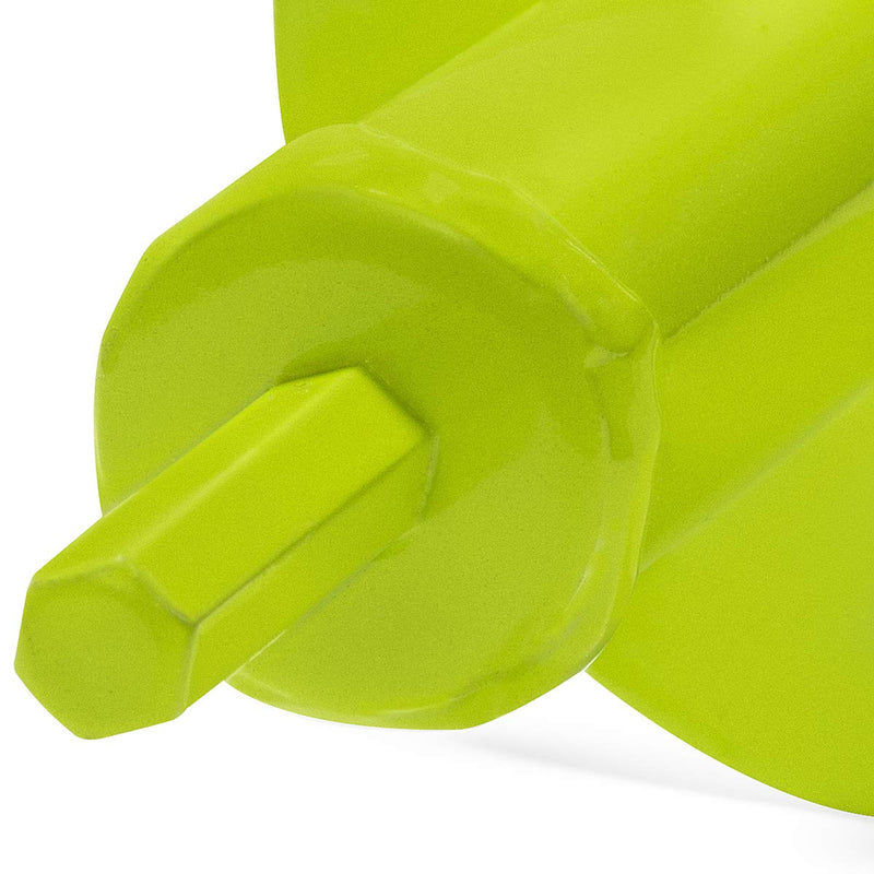 XtremepowerUS Garden Plant Flower Bulb Auger 3.5” x 12” Inch Rapid Planter Post or Umbrella Hole Digger for 3/8” Hex Drive Drill, Lime Green