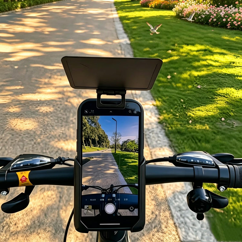 1Pc Universal Car Phone Sunshade Cover - Anti-Glare Anti-Reflection Adjustable Clip-On Shade for All Smartphones, Blocks Sun Glare for Clear Navigation View