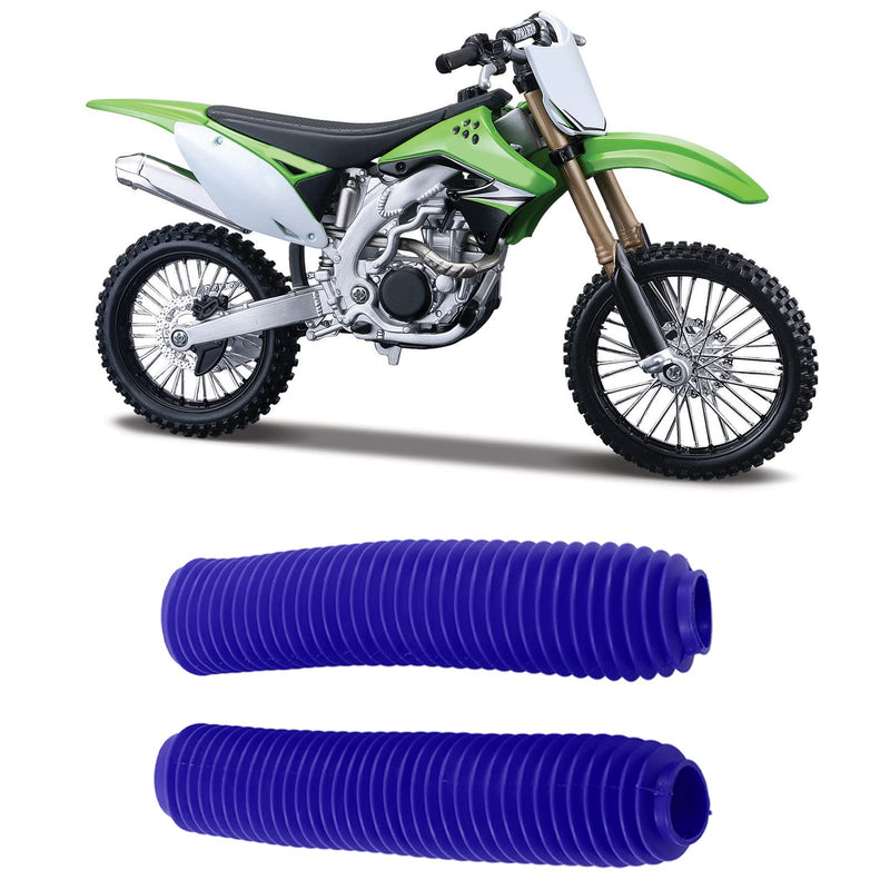 Motorcycle Shock Absorber Boots, Front Fork Dust Cover Replacement for RM125 DR250 DRZ400, Blue Pair
