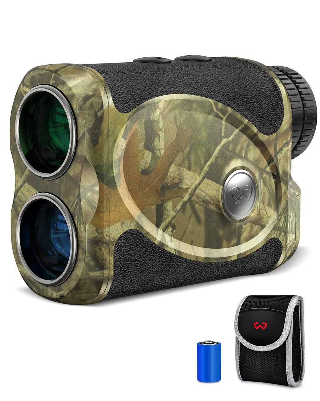 WOSPORTS Hunting Rangefinder, 800 Yards Laser Range Finder with Bow Hunting Mode (Angle, Height, Horizontal Distance) Scanning, Speed Mode for Archery Hunter, Free Battery, Carrying Case Non-Bow Hunting