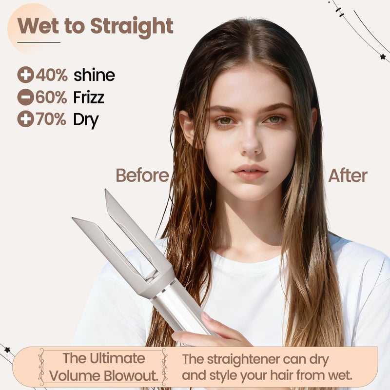 Upgraded Large Round Volumizing Brush and Hair Smooth Attachment compatible with Shark FlexStyle HD400 Series