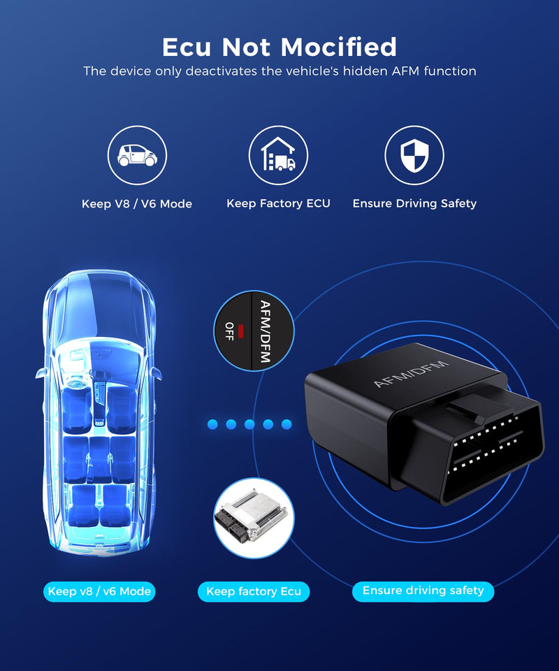 AFM/DFM Disabler for Enhanced Performance - Active Fuel Management Disable Device Compatible with V6 & V8 GM Motors