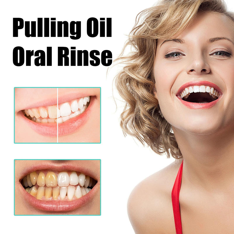 Coconut Oil Pulling for Teeth Whitening-Cocofresha Powerful Organic Coconut Peppermint Pulling Oil for Teeth and Gums, Pure Mouthwash Mint Freshness, Natural Cleanse, 4 Oz (2) 2