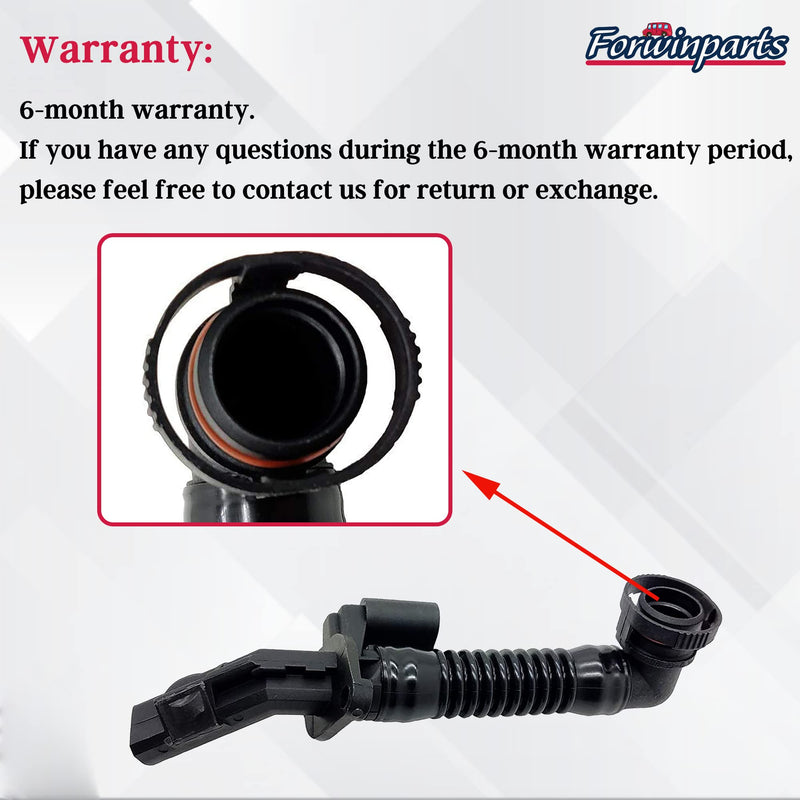 Engine Crankcase Breather Hose for 2008-2021 VW Atlas Passat Touareg 3.6L V6 03H103202D 03H-103-202-D