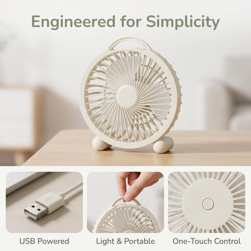 4 Inches USB Misting Mini Desk Fan Portable Spray Cooling Fan for Office Dorm Bedroom Summer Gift-Green Green