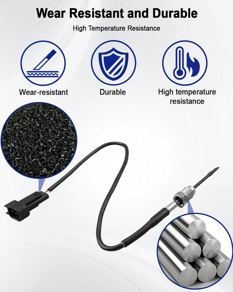 Exhaust Gas Temperature Sensor Fit for Ford F250 F350 F450 F550 Super Duty 6.7L V8 2011-2016 Transit 150 250 350 350HD 3.2L L5 Diesel 2015-2019 Replace AC3Z5J213C AC3Z12B591A