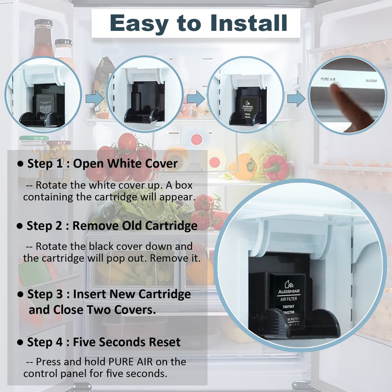 7042798, 7007067 Air Purification Cartridge Replacement Compatible with Sub-Zero Refrigerator Replace for 7042798, 7007067 Air Filter 1