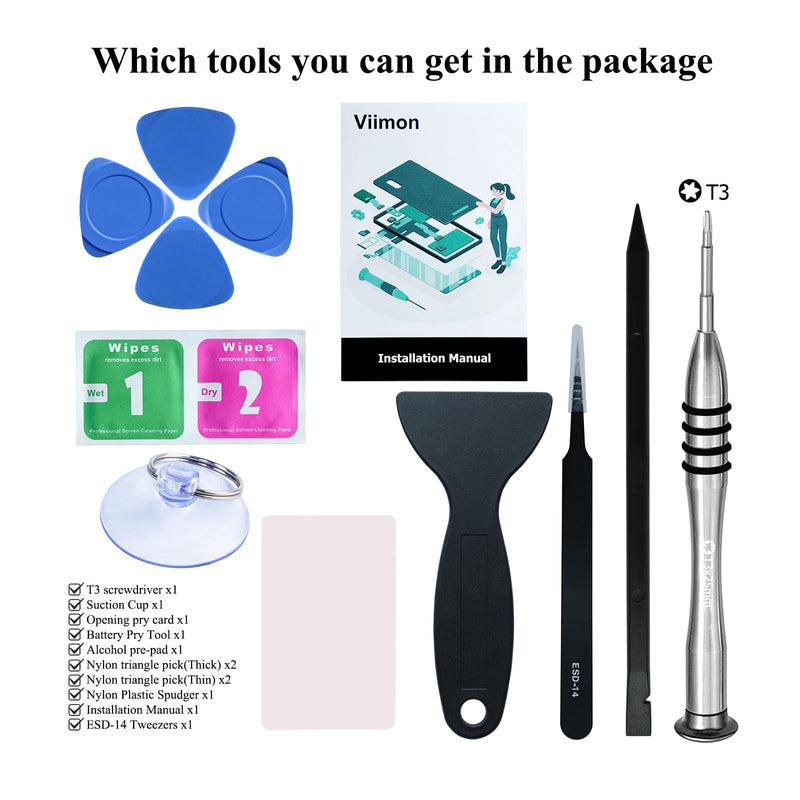 for Pixel 5 Battery Replacement Kits (New Upgraded) Compatible with Google Pixel 5 All Models with Adhesive, Installation Manual and Repair Tool Kits