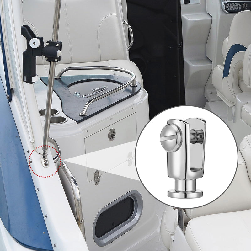 4 Pack Quick Release Bimini Top Deck Hinge with Swivel Pins 316 Stainless Steel Marine Grade Quick Release Hinge Boat Hardware, Post Only