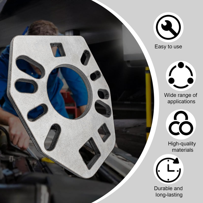 Stainless Steel Pinion Yoke Wrench Tool, Pinion Holder Yoke Wrench with Extra 1/2" Hole Fits Most Sockets, Extra Strength Puller Suitable for Loosening Pinion Flange & Nuts