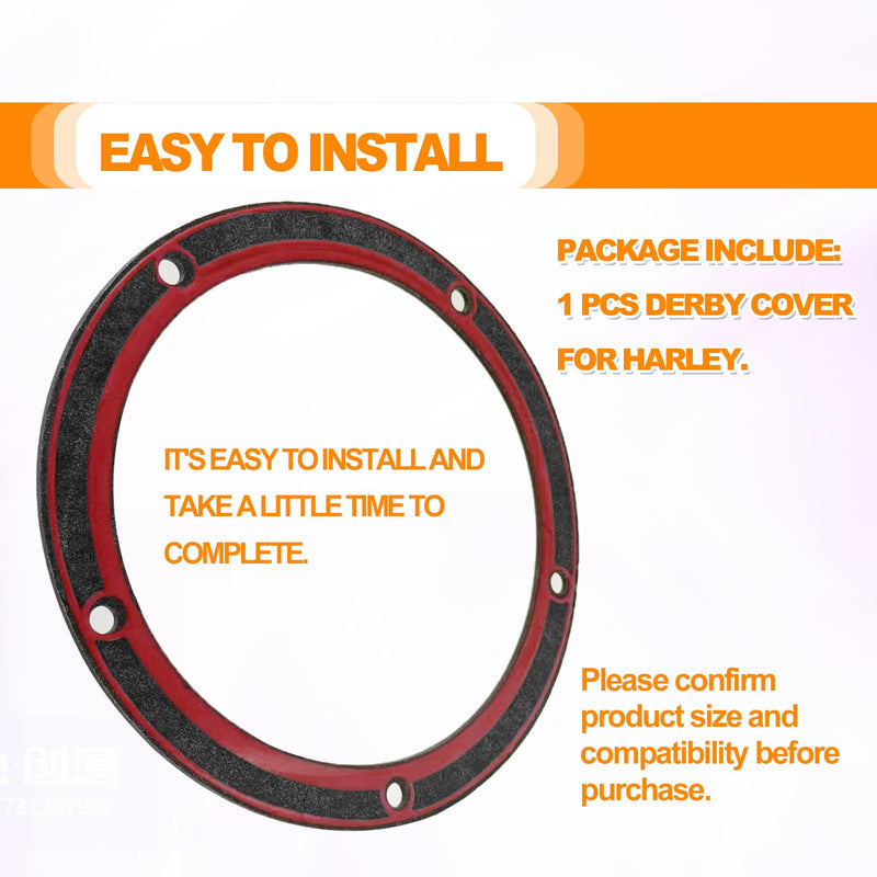 stymart 5 Holes Twin Cam Derby Cover Gasket Compatible withHarley Touring Dyna Electra Glide Softail Fatboy FXD 1999-2016 25416-99X. (1 pcs)