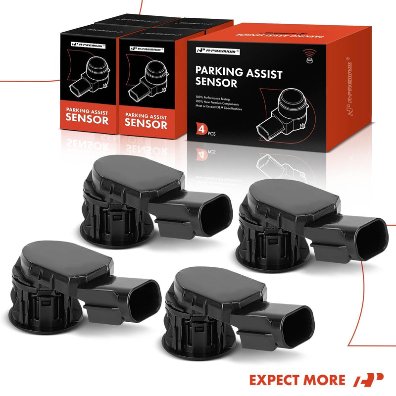  [AUSTRALIA] - A-Premium 4-PC Reverse Backup Parking Assist Sensor Compatible with Select Toyota Models - RAV4 2014-2018, Tacoma 2015-2022, Tundra 2014-2021, Replace# 89341-0C010, 89341-0C020 4-PC Set