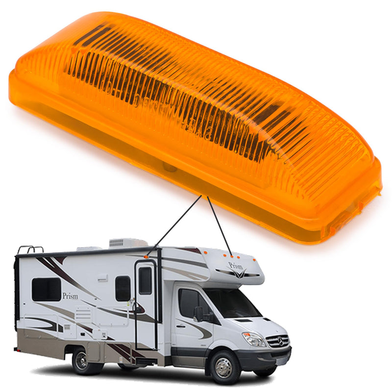 Lumitronics RV Model 19 Series Thin Line Sealed LED Marker/Clearance Light (Amber) Amber