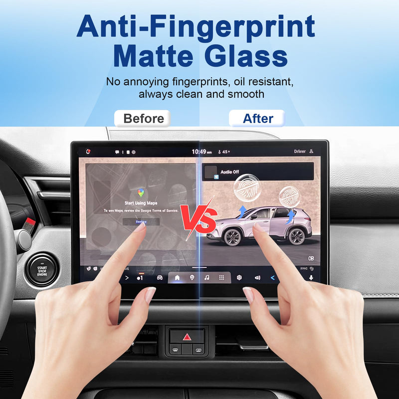 Anti-Glare Matte for 2026 Mazda CX5 Screen Protector, for (2.5S /S Select/S Preferred/S Premium) 12.9-inch Diagonal Touchscreen, 9H Tempered Glass 2026 CX-5 Accessories Anti-Fingerprint 12.9" Matte 12.9" (for 2026+)