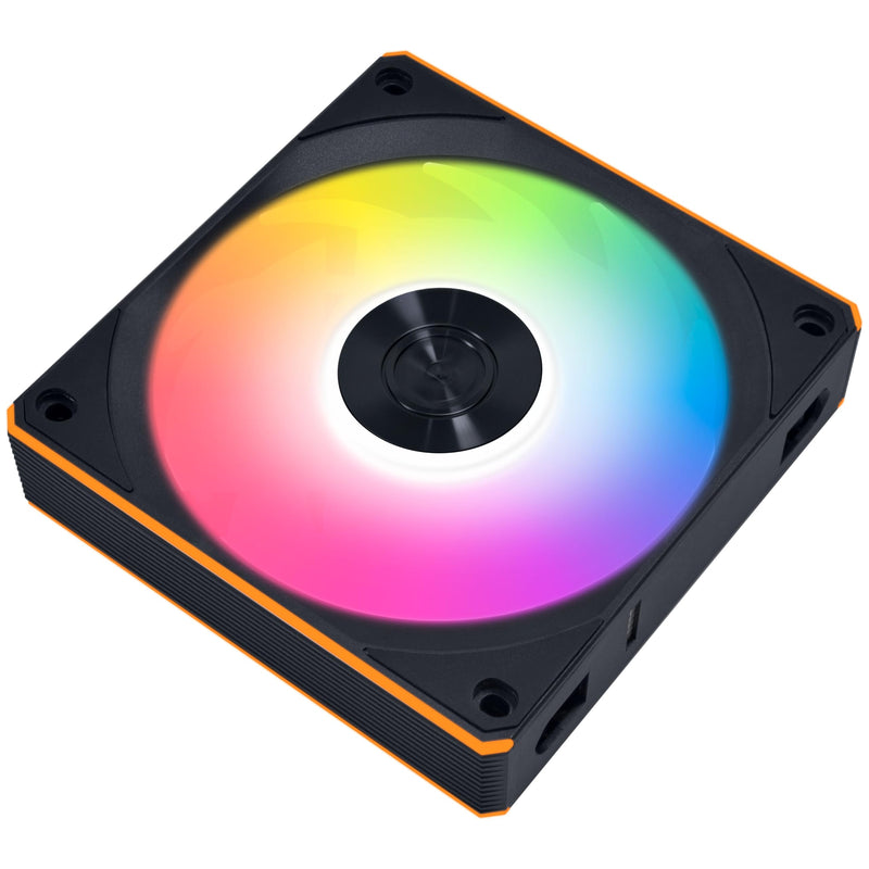 Lian Li UNI Fan CL120 ARGB 120mm PWM Fans - Triple Pack - 2.4 GHz Wireless Signal RGB & PC Case Fans Control - Daisy-Chain - Dual Light Zones - FDB - Controller Included & Required - Black (12CL1W3B) Normal Blade, Black 3 x 120mm