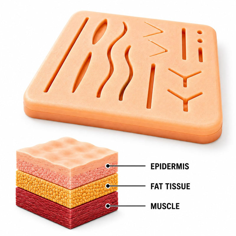 Suture Practice Pad, Durable Suturing Pad for Training and Practice by MedSurgic | Nivi Stores