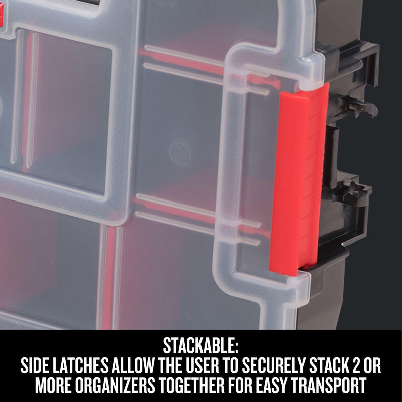 CRAFTSMAN 10-Compartment Small Tool Storage Organizer, Plastic (CMST14021) 1 Count (Pack of 1) Small Organizer