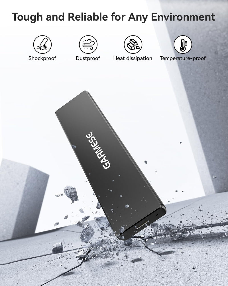 512GB External SSD - Up to 1000MB/s Read Speed USB 3.2 Gen 2 Portable SSD, External Solid State Drives with Type-C Cable for PC Mac Game Console