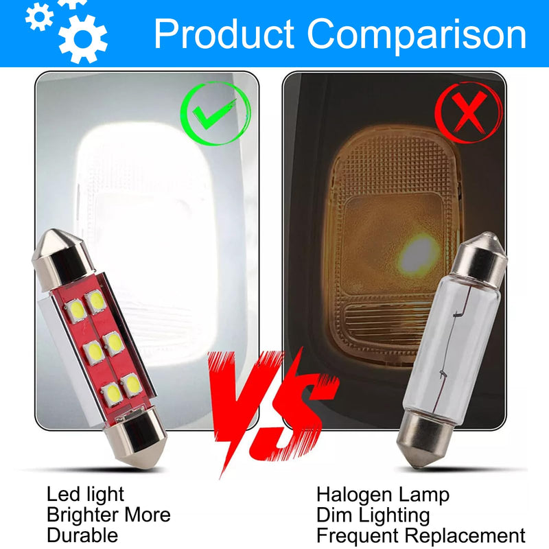 Overhead Console LED Reading Light Lamp with 3W LED Bulb Fit for 2002-2010 Dodge Ram 1500 2500 3500 4500 5500 Replace 1DK78BD1AA