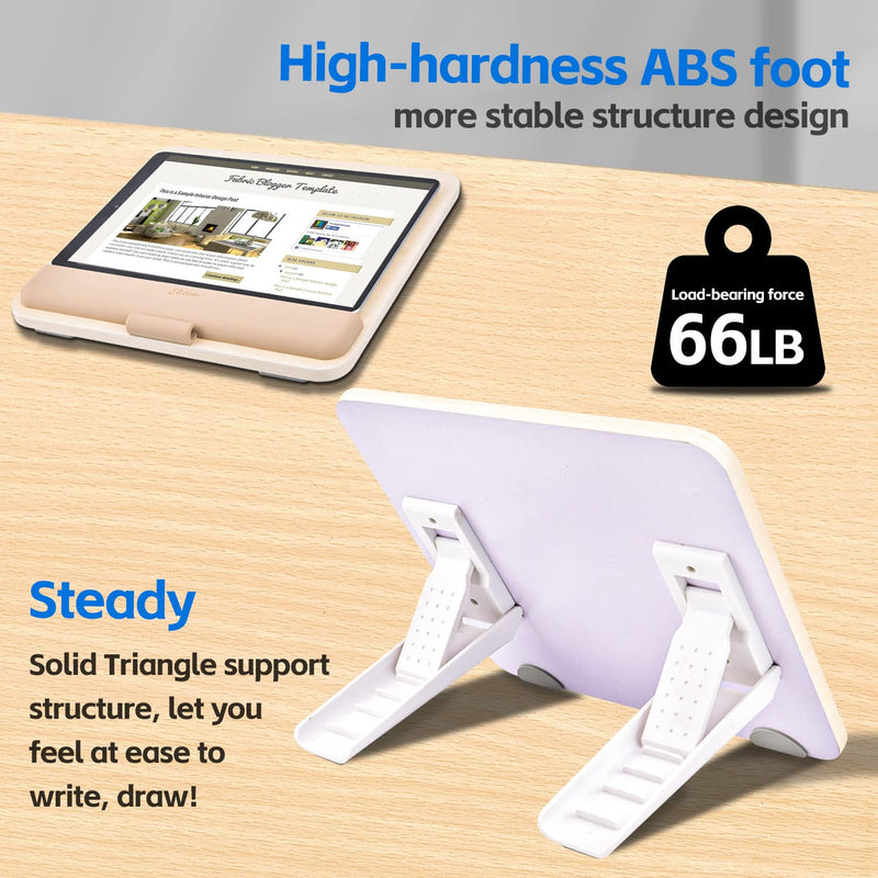 Wooden Tablet Stand for iPad Pro 12.9/11, Air, Mini, Fire HD, Samsung Galaxy Tab and More - Adjustable Portable Mount for Drawing/Desk/Writing/Watching Wooden
