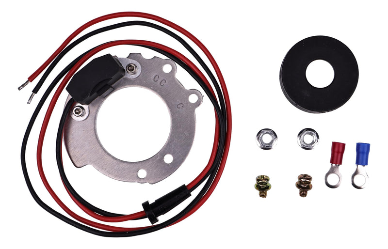 Ignitor Conversion Kit 1244A Compatible with Ford Tractors 8N 4 Cylinder Series 500 to 900 Series 12V, Points to Electronic Ignitor