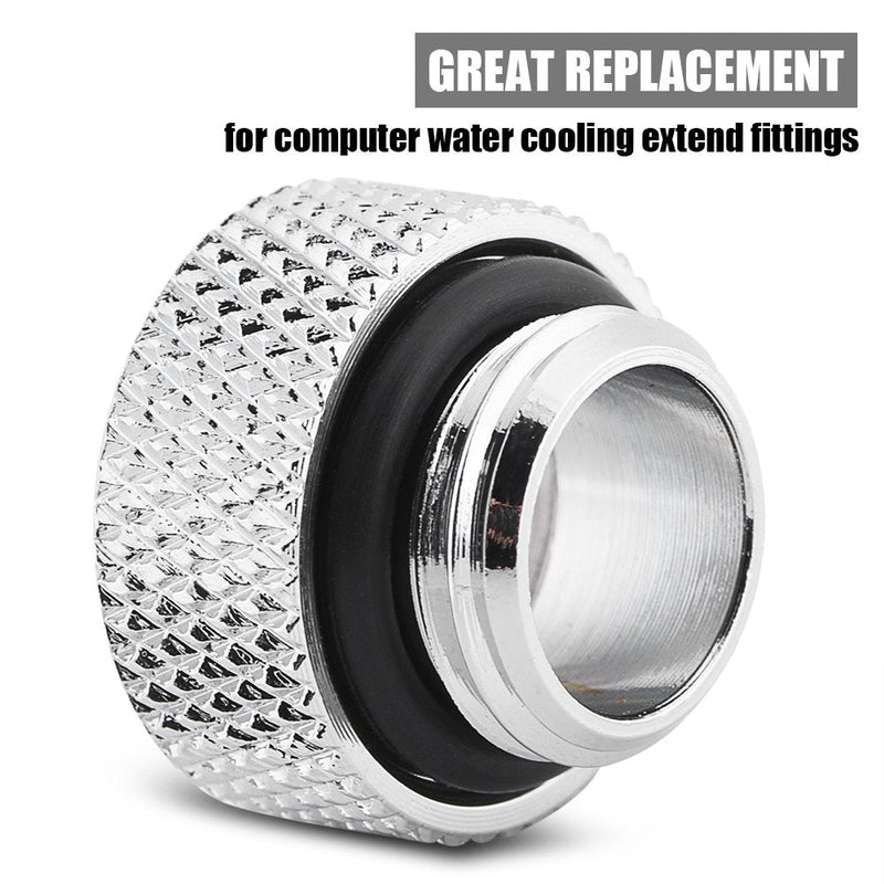 Richer-R Screw Seat,2pcs12.5/15/20/25/35/45mm Water Cooling G1/4 Male to Female Extender Fitting Adapter for Computer Water Cooling System (12.5mm)