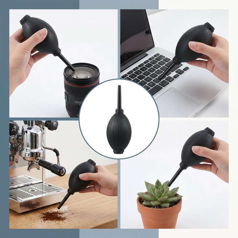 Soft Tip Manual Air Blower Bulb Blower Pump Dust Cleaner Blaster | Silicone, Fit for Watch, Keyboard, Cameras Lens Cleaning, Long Nozzle