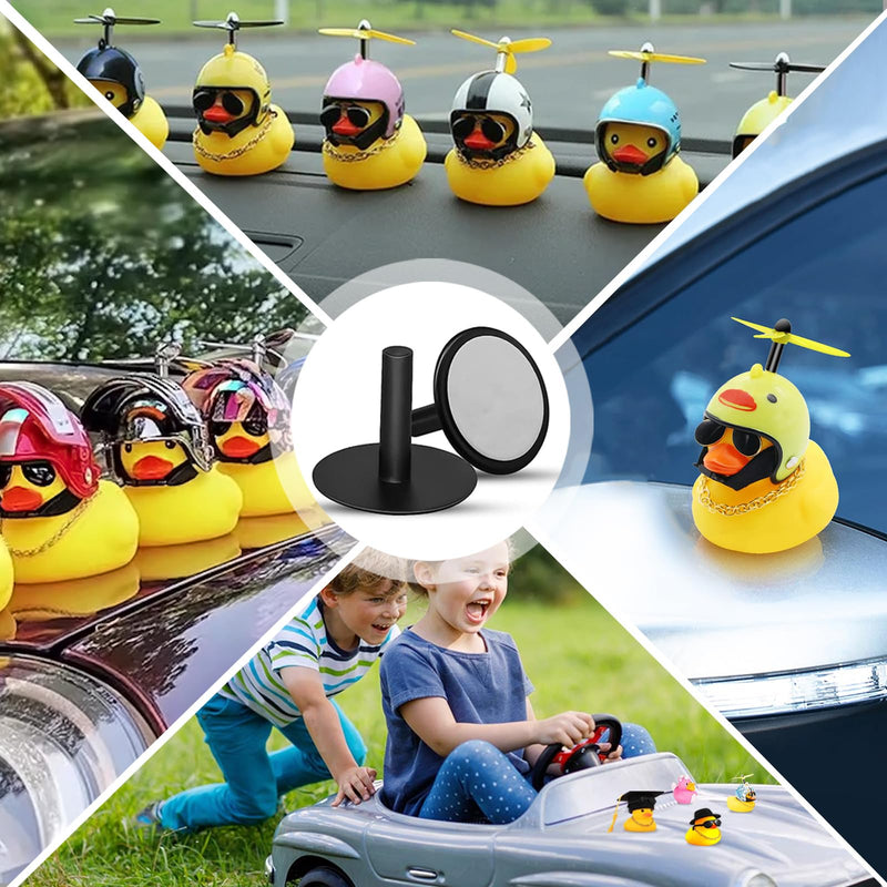 40 PCS Duck Plugs Mount With Double Sided Stickers - Holder for Car Dash Fixed Display - Gift for Car Lover for Various Rubber Ducks (Excluding Rubber Duck)