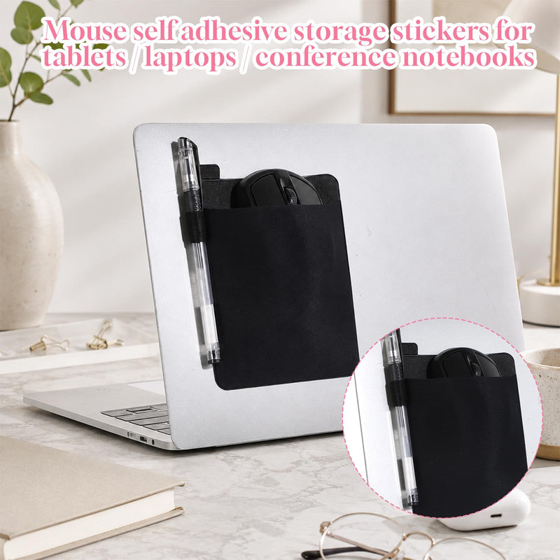 Portable Hard Drive Sleeve Carrying Case Adhesive Hards Drive Holder | Stick on External Hard Drives, Reusable Pocket Pouch Sleeve, Storage Organizer, for Most External Solid Cable State Mouse SSD