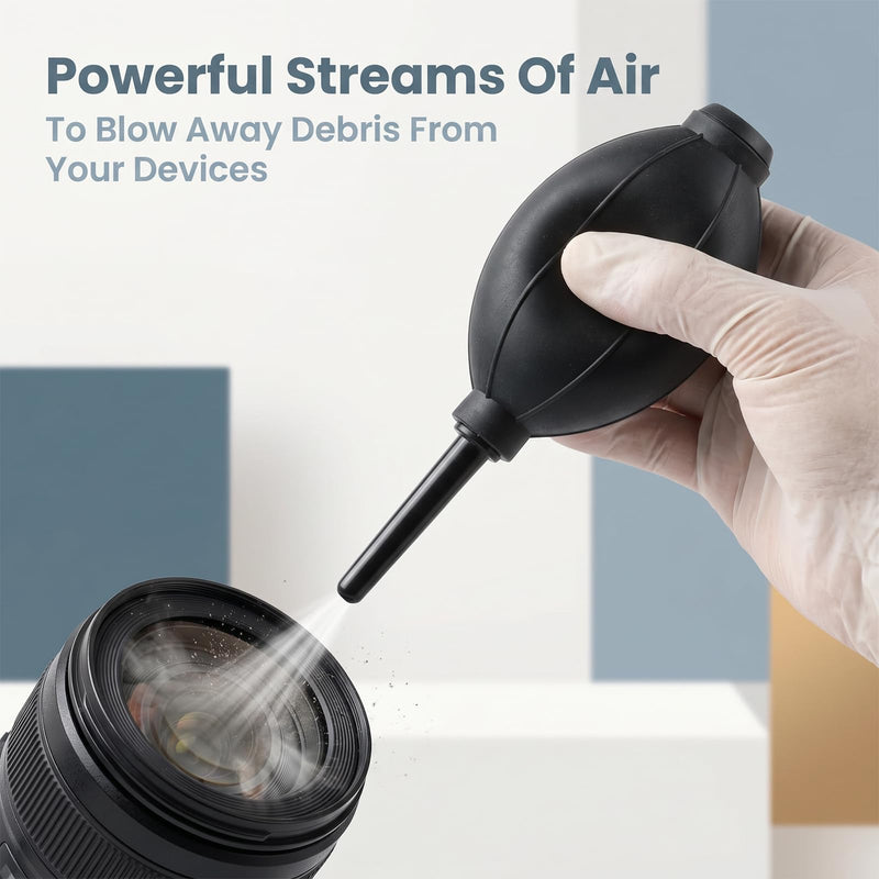 Soft Tip Manual Air Blower Bulb Blower Pump Dust Cleaner Blaster | Silicone, Fit for Watch, Keyboard, Cameras Lens Cleaning, Long Nozzle