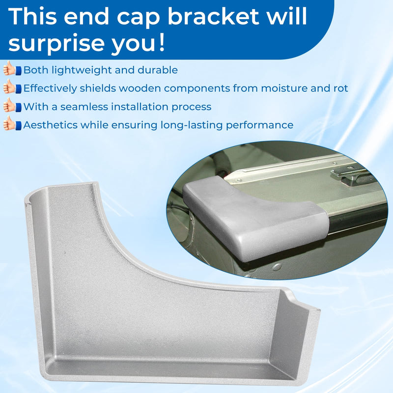 Transom End Cap Bracket Corner Guard Protector for Starcraft Boat Starboard, Boat Transom End Cap for Older Starchief Chieftain Jet & More Models, Right Resin