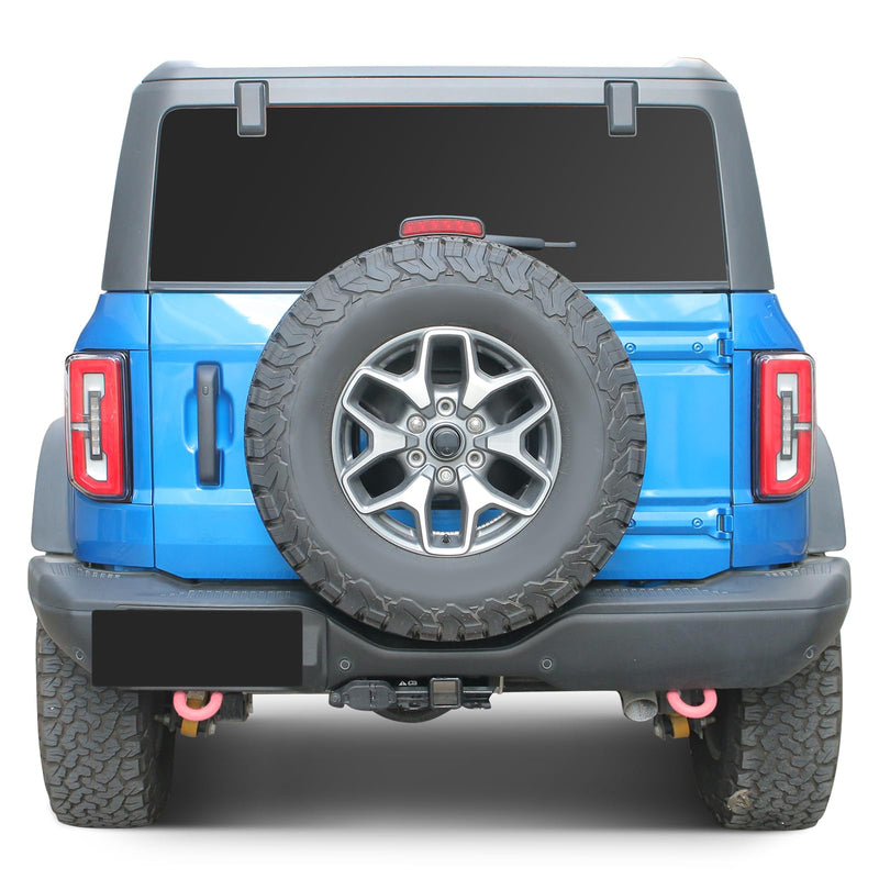 Linskip Tow Hook D Ring Covers Fit for 2021-2024 2025 Ford Bronco Accessories, Rear Bumper Tow Hook Rubber Sleeve Protectors for Bronco Raptor Accessories(Pink) Pink