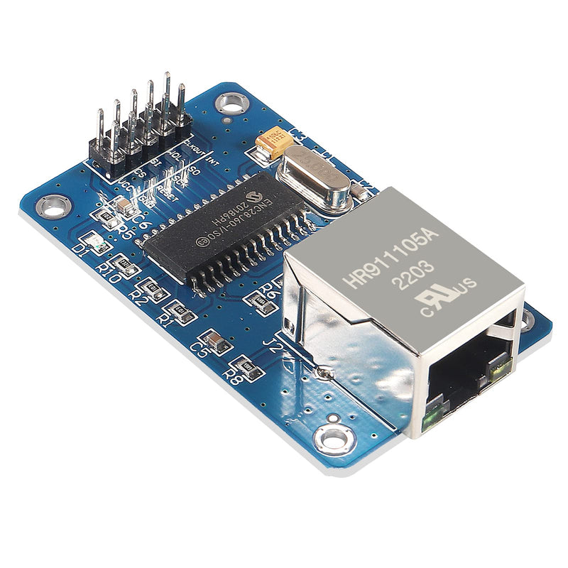 5pcs ENC28J60 ENC28J60-I/SO HR911105A Ethernet LAN Network Module SPI Interface 3.3V for Arduino AVR PIC LPC STM32