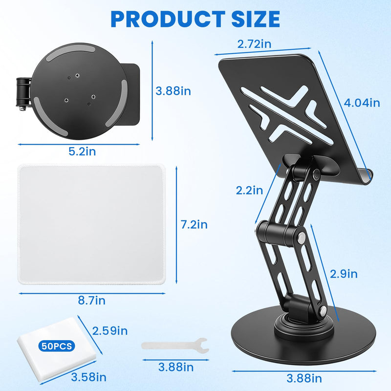 Foldable Trading Card Scanner Stand, Carbon Steel Phone Holder, Card Scanning Stand for MTG & TCG, Sports Card Scanner, Available for ManaBox App