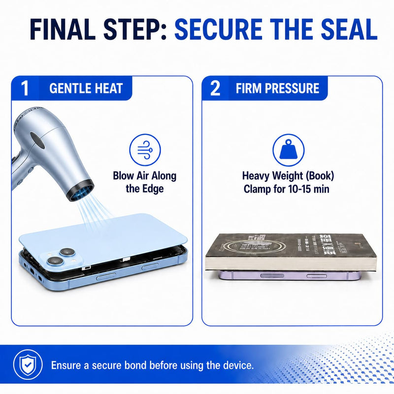 2-Pack Pre-Cut Back Glass Adhesive Seal Compatible with iPhone 14 Plus (6.7 inch) — Water-Resistant Dust & Splash Protection Seal