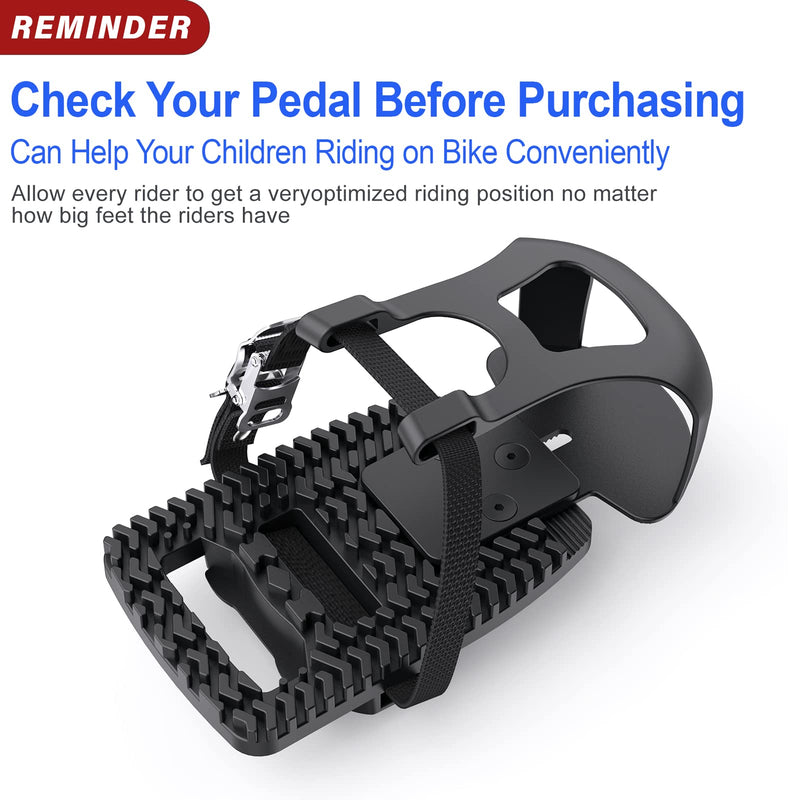 Toe Cages Compatible with The Peloton Bike, Kelecuia Toe Cage Pedals Adapters for Regular Shoes, Pedals Shoe Cage, Convert Look Delta Pedal to Toe Clip Straps, Ride with Sneakers