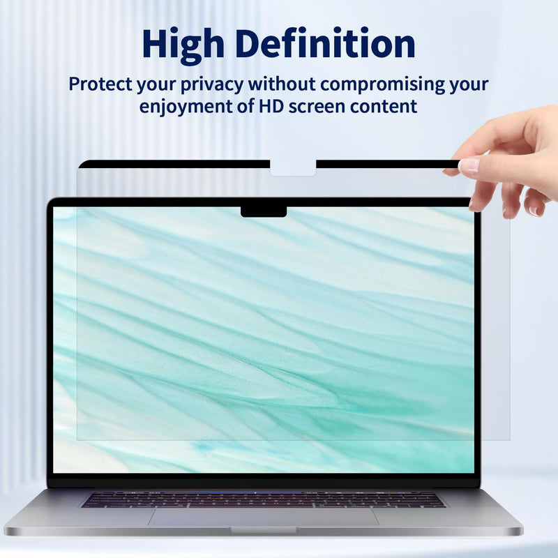 Magnetic Privacy Screen for MacBook Air 13.6/13 Inch (2022-2025, M2, M3, M4), Removable Matte Laptop Privacy Screen Anti Glare Blue Light Filter - Anti-Spy for Mac 13.6in Computer MacBook Air 13.6 Inch (2022-2025)