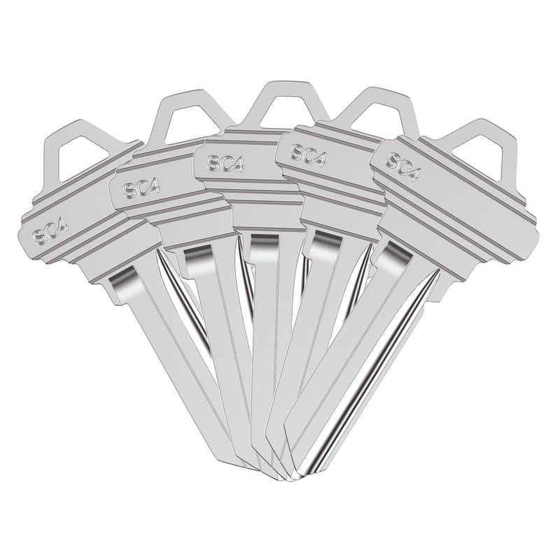 SC4 Key Blanks, Pack of 100 Uncut SC4 (6SH1) Blank Keys | For Home and Professional Use, Copper Structures Blank Keys Pack of 100 SC4 Blank Keys