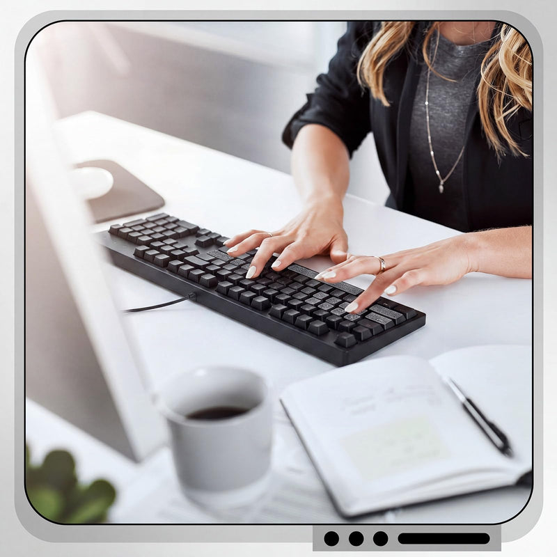 Raised Tactile Bump Dots Clear Computer Gaming Keyboard Tactile Training Decal Location Learning Stickers (3.94 * 4.33 Inch,Anti-Slip) 3.94*4.33 Inch Anti-