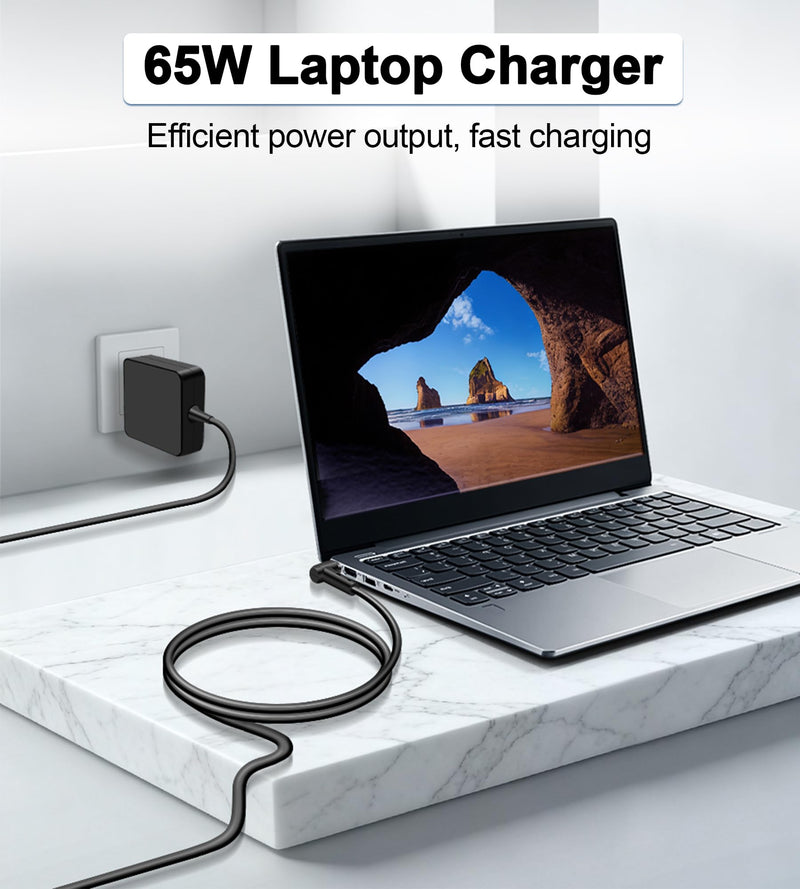 65W Laptop Charger Compatible with Asus Vivobook 15 16 17 Zenbook Flip Chromebook EeeBook Notebook Laptop 5.5 * 2.5mm with 3 Adapter, Support 45W 33W