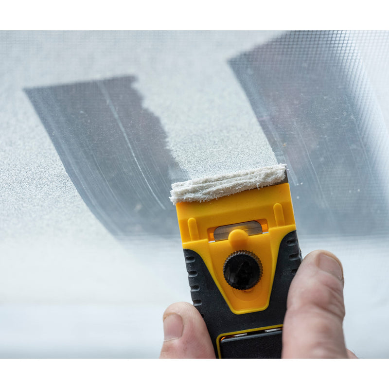 OLFA 40mm Mini Razor Scraper (GSR-2) - Stainless Steel Tool With 6 Blades & Reinforced Handle for Glass, Paint, Floors - Replacement Blades: OLFA 40mm GSB-2S/6B & 120mm GSB-1S