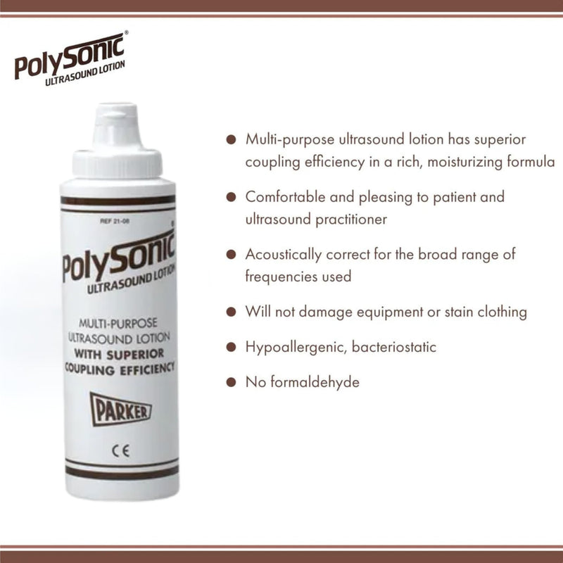 Polysonic Polysonic Ultrasound Lotion, 250ml (8.5oz) Bottle - Each, 8.45 Fl Ounce