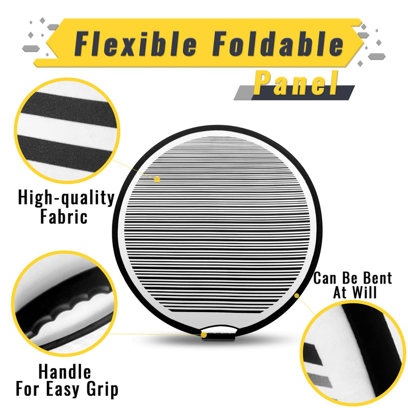 Dent Repair Line Dent Foldable Lined Dent Reflector Board Cloth Portable Flexible Reflector Line Board Scratch for Dent Remover Automotive Dent Fix Tools Dent Panel Striped Light Board (35CM) 35CM