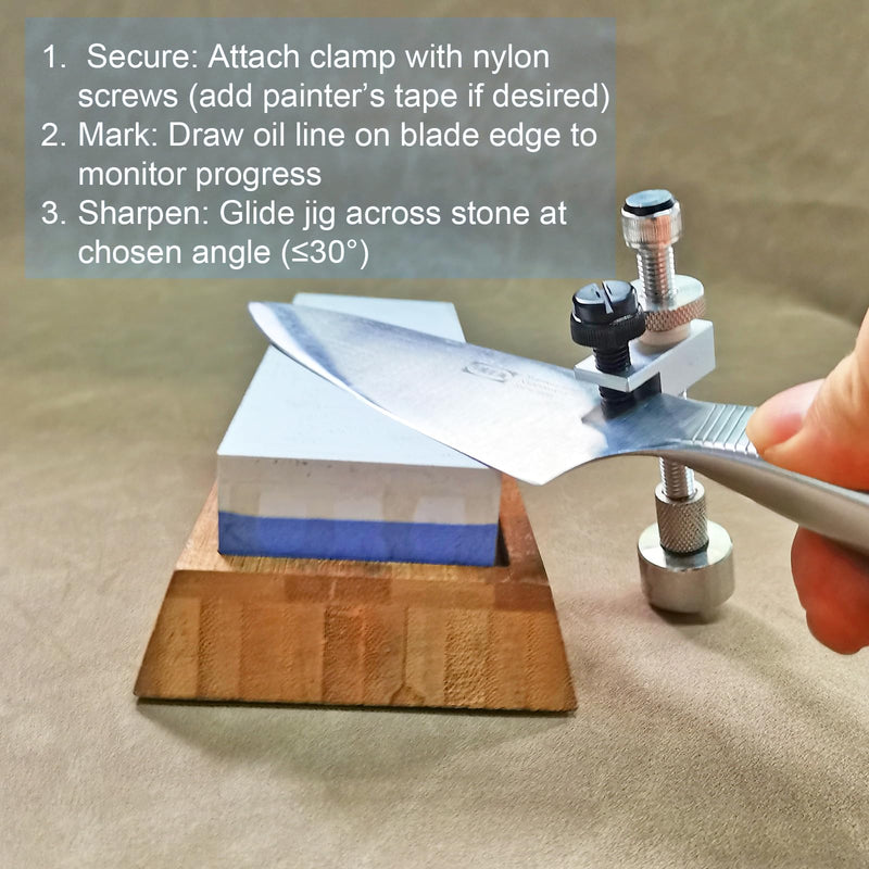 SG01 Knife Sharpening Angle Guide Adjustable 0° to 30° for Sharpening Knives on Whetstone/Daimond Stone, Scrolling Knife Sharpener Jig, Fidget Toys Gift for Blade-Loving Men (2, Silver) 2