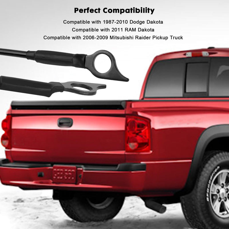 Truck Replacement Tailgate Cables Straps 55174827AC 55174826AC Compatible with 1987-2011 Dodge Dakota, 2006-2009 Raider Pickup